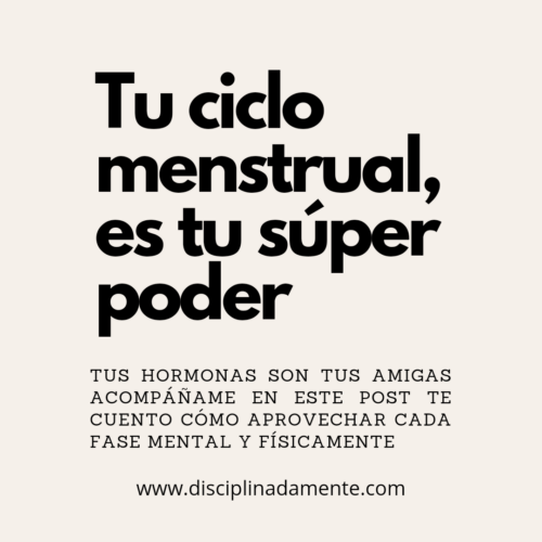 Tu ciclo menstrual es tu súper poder